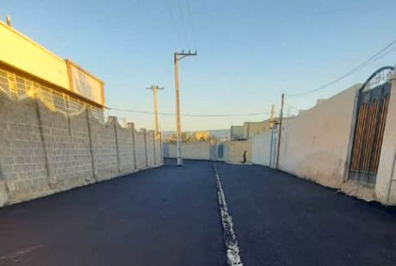 اتمام آسفالت کوچه های محله قبله فداغ