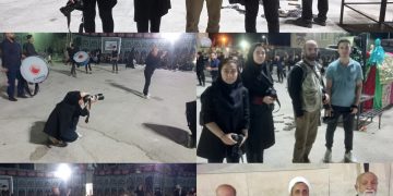 عزاداری و سوگواری مردم فداغ در شب هفتم ماه محرم با حضور مهمانان ویژه