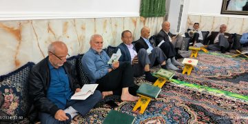 مراسم احیای اولین شب قدر در مکانهای مذهبی فداغ برگزار شد