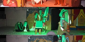 اجرای مراسم تعزیه خوانی در حسین آباد