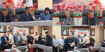 تجلیل از خبرنگاران و اصحاب رسانه بمناسبت روز خبرنگار در فرمانداری گراش با حضور خبرنگاران فداغ نیوز