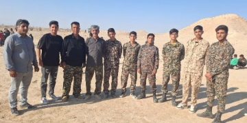 برگزاری میدان تیر عادی گردان ۸۵۵ بیت‌المقدس به‌منظور حفظ و ارتقای آمادگی رزمی