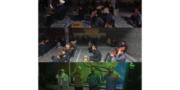 حضور پرشکوه مردم فداغ در اولین شب از شبهای قدر