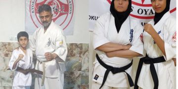 افسانه حیدری، چهارمین دختر کاراته کای فداغی، به دان یک رسید